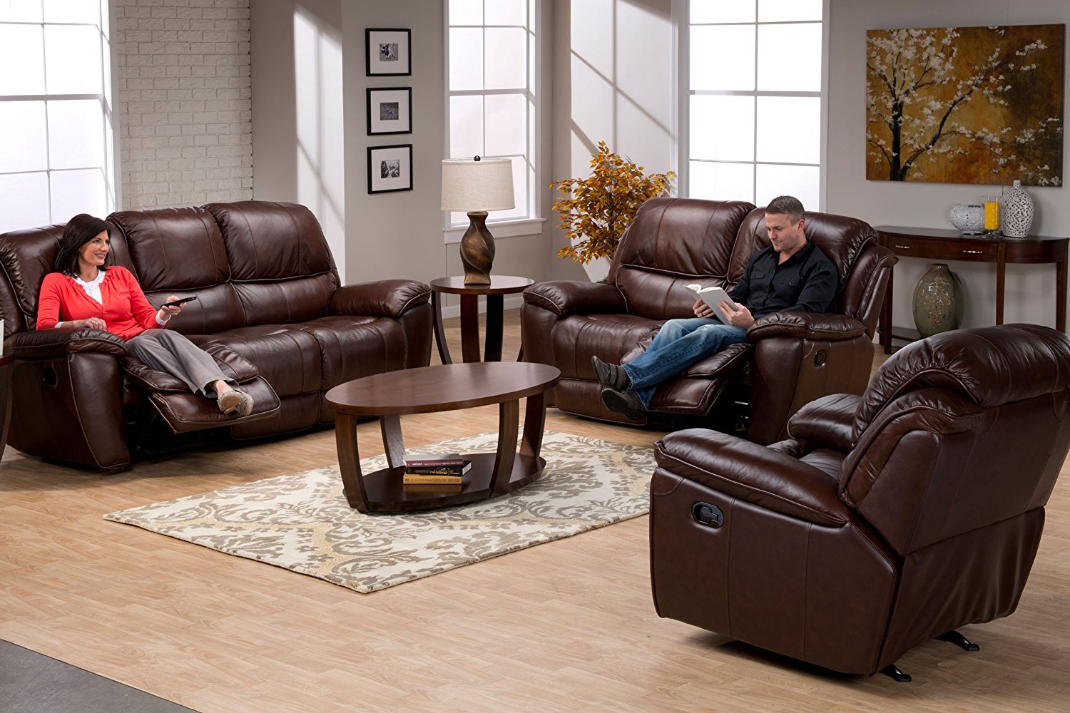 best leather reclining sofa