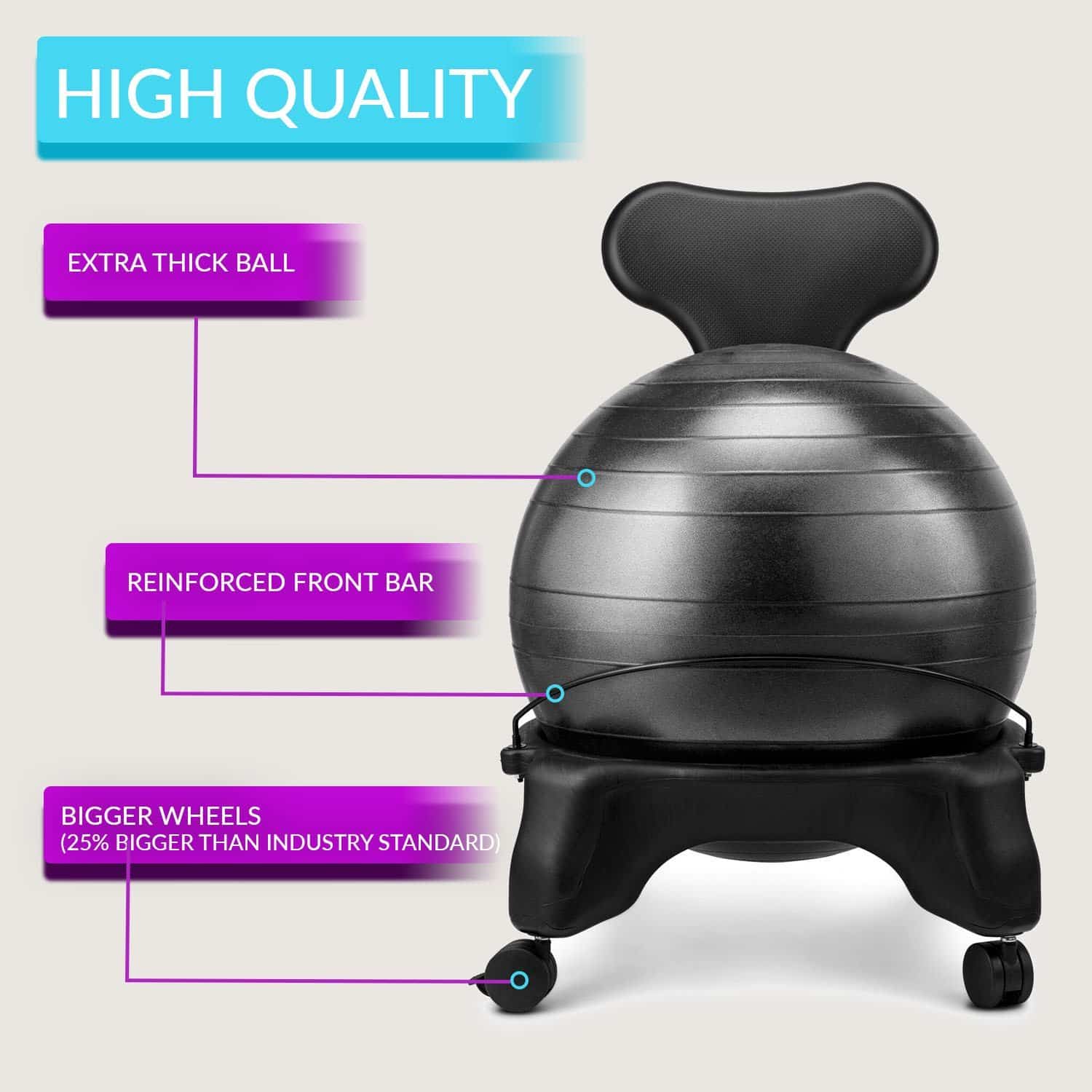 LuxFit Yoga Ball Chair 