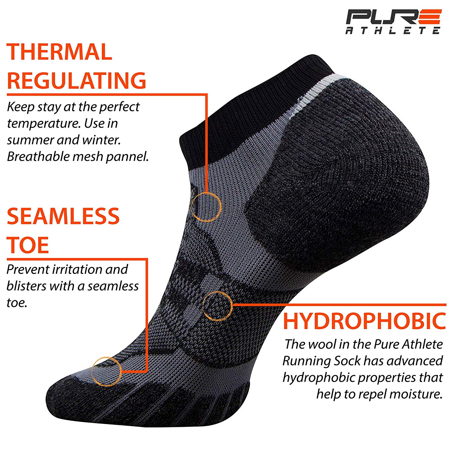 thermal running socks